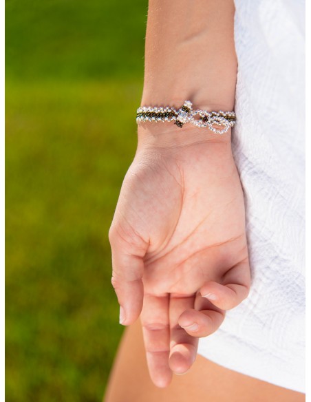 Bracelet fin Evy Rosa