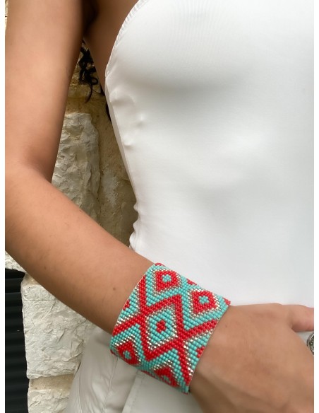 Bracelet Manchette Losange ted