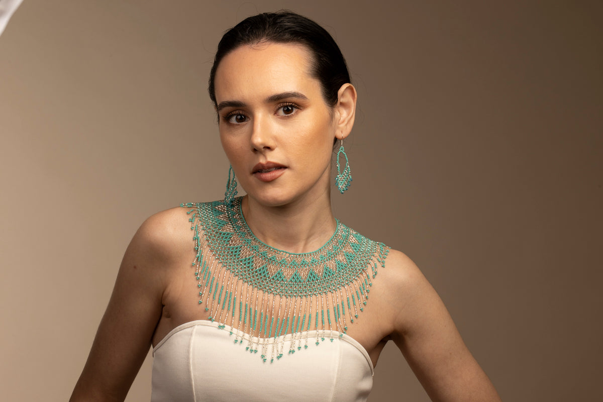 Flecos Turquoise Argent